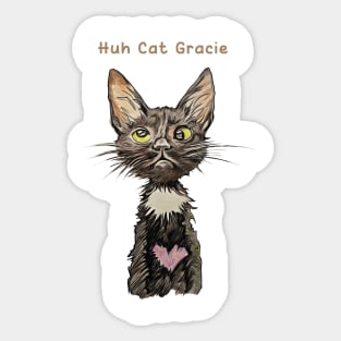 Huh Gracie Sketch Sticker